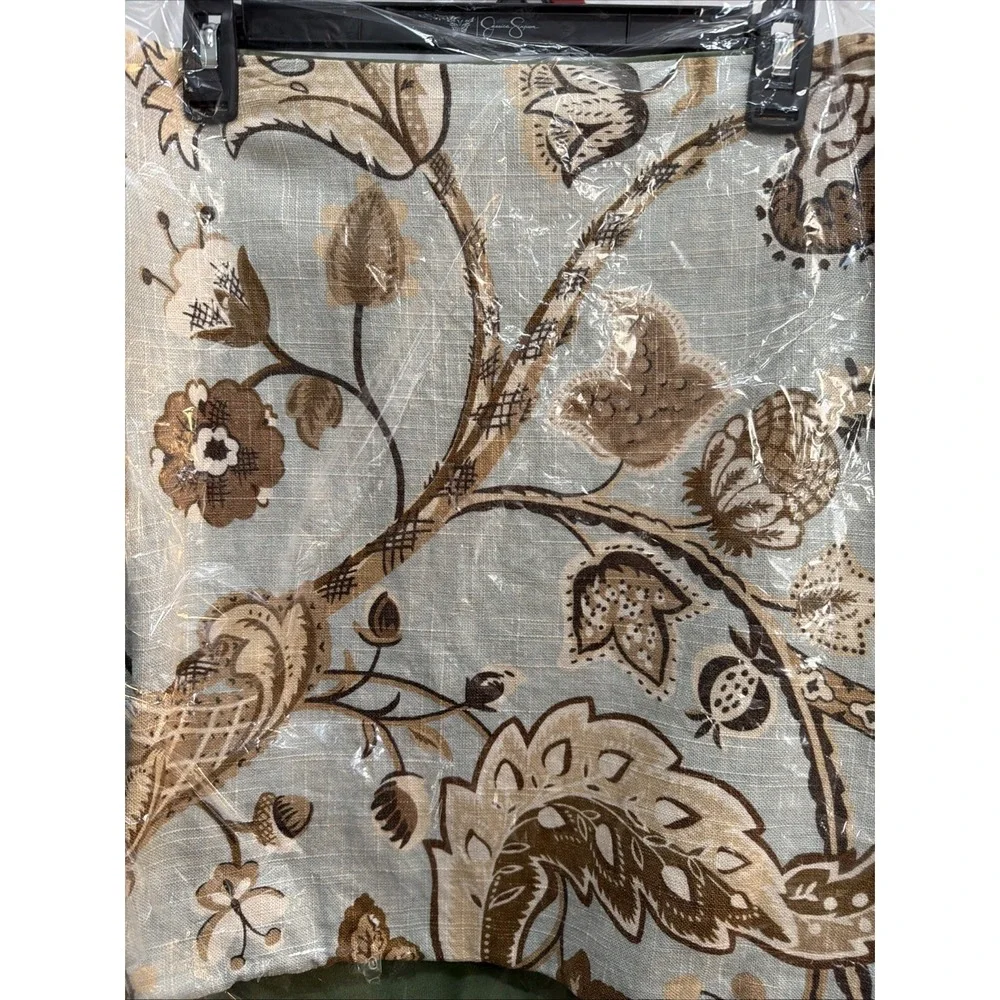 Newport 2 FeatherPillow Covers Luxury Earth Tones Tan Thick Zipper Cleaned 18/17
